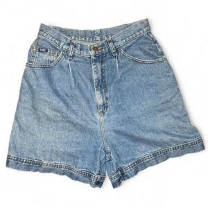 VTG Lee High Waisted Denim Shorts Women’s Size 12 USA Made Mom Jean Style 100% C
